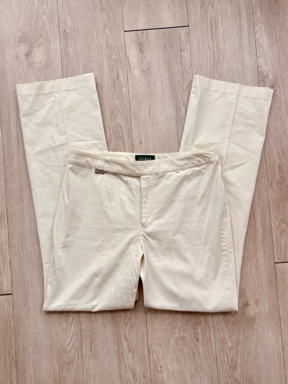 Ralph Lauren Cotton Cream Women’s Pants Size 10